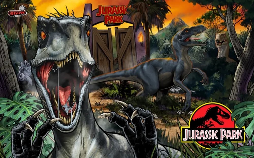 Jurassic Park Premium pinball machine artwork