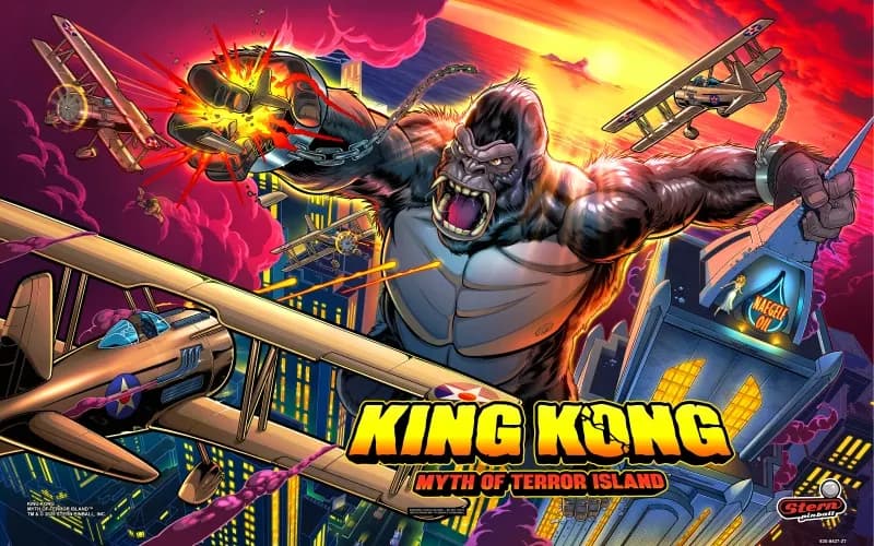 King Kong Limited Edition pinball machine artwork