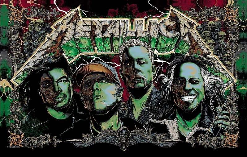 Metallica Remastered Premium pinball machine artwork