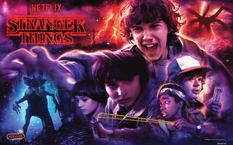 Stranger Things Premium pinball machine artwork