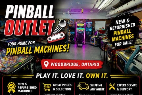 Pinball Outlet — new and refurbished pinball machines for sale